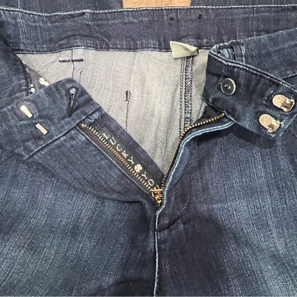 Lucky Brand Sailor Moon Wide Leg High Rise Blue Jeans‎ Flared 36x33 USA Stretch - Picture 7 of 11